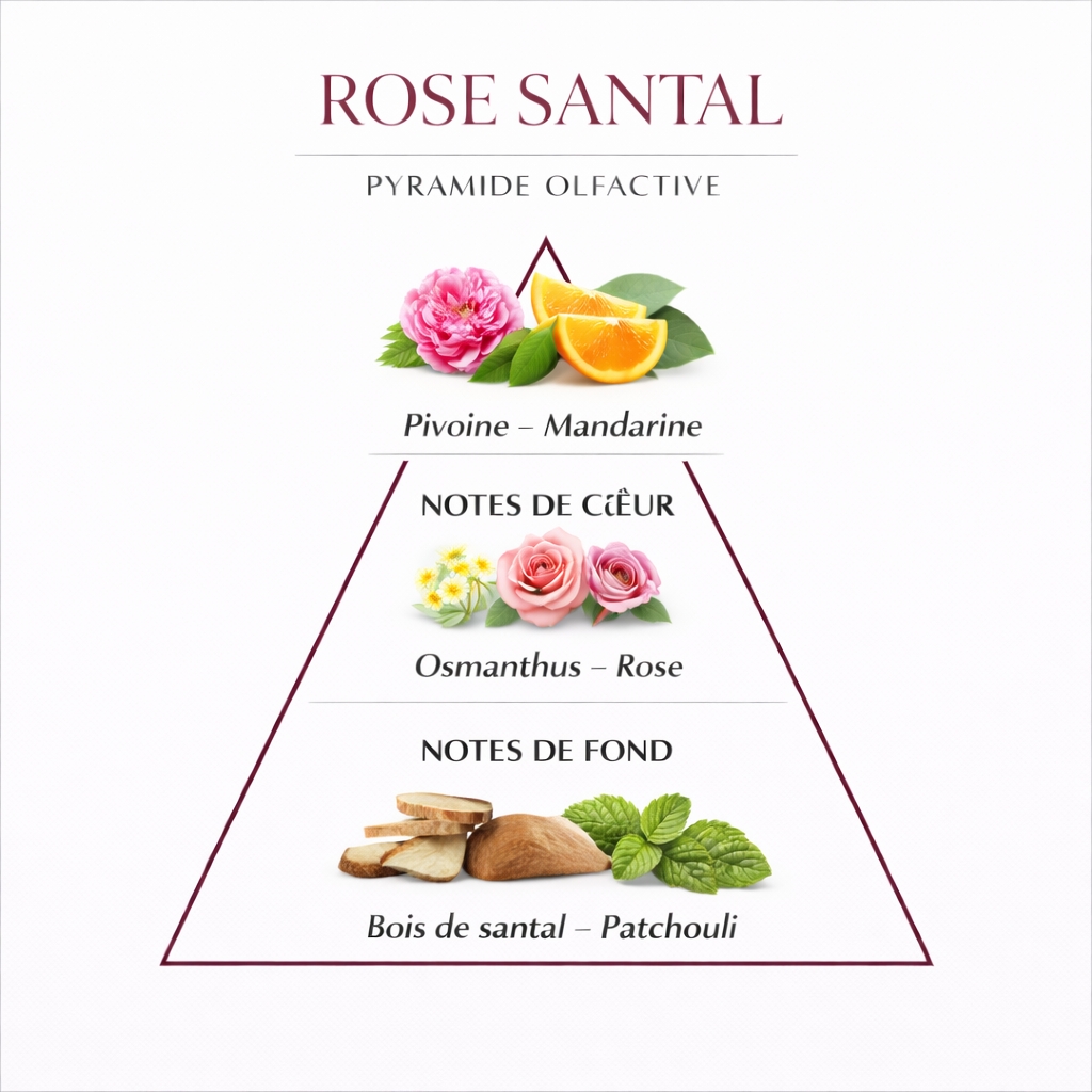 parfum dupy rose santal 50 ml